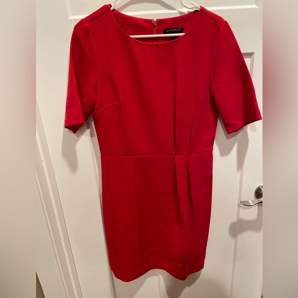 Banana Republic - size 6, red, barely won dress.